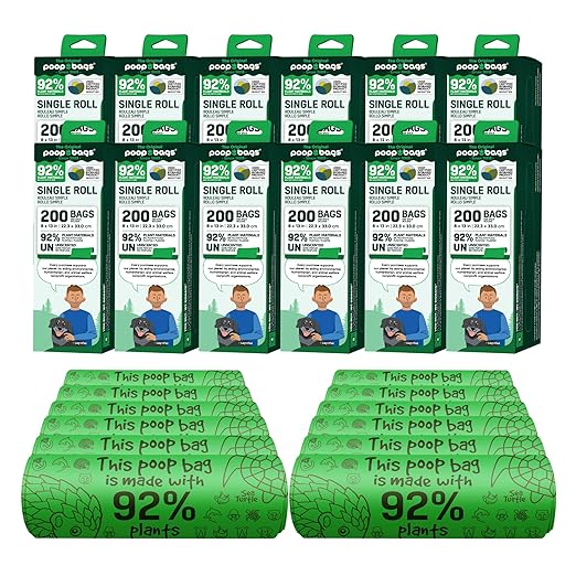 The Original Poop Bags Compostable Dog Waste Bag 2400 Poop Bags for Dogs, 100% Plant Based Dog Bags for Poop, Leak-Proof Pet Bags for Poop, Natural Scent Free Doggie Bags OK Compost Certification… - PAWPICO