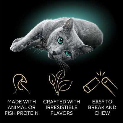 Sheba Meaty Tender Sticks Soft Cat Treats Salmon Flavor, 0.14 oz., 5 Count (Pack of 10) Sheba