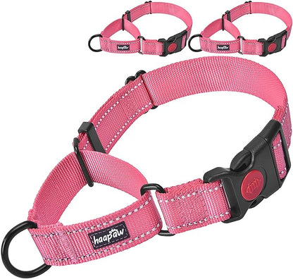 haapaw 2 Packs Martingale Dog Collar with Quick Release Buckle Reflective Dog Training Collars for Small Medium Large Dogs haapaw