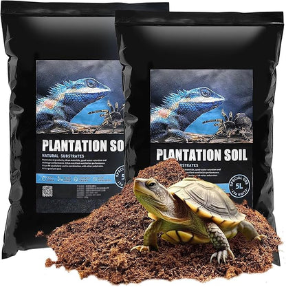 VCEPJH Loose Coconut Fiber Substrate, 2 Pack Natural Coco Coir Reptile Bedding Tarantula Substrate Soil Habitat Accessories for Tortoise Snake Bearded Dragon Spiders Hermit Crabs VCEPJH