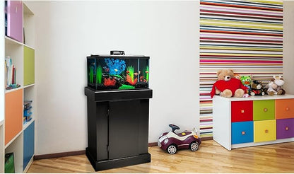 Glofish 10 Gallon Aquarium Fish Tank Kits, Includes LED Lighting and Décor (Amazon Exclusive) GloFish