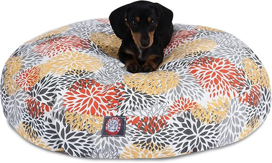 Majestic Pet Citrus Blooms Small Round Pet Bed - PAWPICO