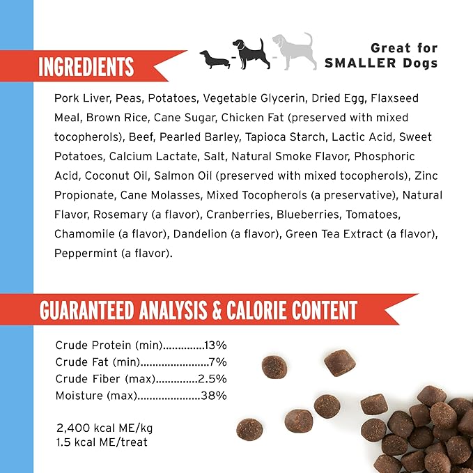 Pet Botanics 4 oz. Pouch Training Rewards Mini Soft & Chewy, Beef Flavor, with 200 Treats Per Bag, The Choice of Top Trainers - PAWPICO