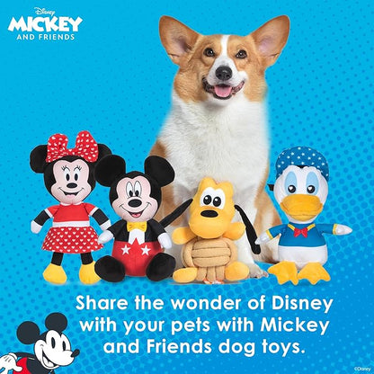 Mickey Mouse Plush Squeaky Dog Toy 9in | Disney Dog Toys | Plush Squeaker Toy for Dogs Inspired by Mickey Mouse, Disney Mickey and Friends - PAWPICO