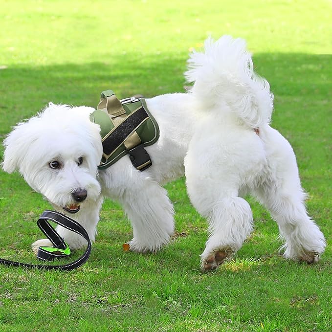 Bolux Dog Harness, No-Pull Reflective Dog Vest, Breathable Adjustable Pet Harness with Handle for Outdoor Walking - No More Pulling, Tugging or Choking Bolux
