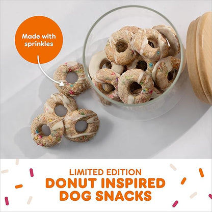 Milk-Bone Limited Edition Dunkin' Vanilla Glaze Flavor Biscuit Dog Treats, 8 Ounce (Pack of 2) - PAWPICO