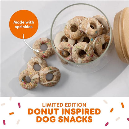 Milk-Bone Limited Edition Dunkin' Vanilla Glaze Flavor Biscuit Dog Treats, 8 Ounce - PAWPICO