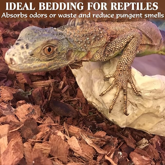 ZeeDix 10LB Coco Fiber Chips Substrate for Reptiles, 72 Quart Coconut Fiber Husk Substrate Mulch Coco Chips Bricks Reptiles Bedding for Geckos, Lizards, Tortoises, Ball Python, Frogs ZeeDix