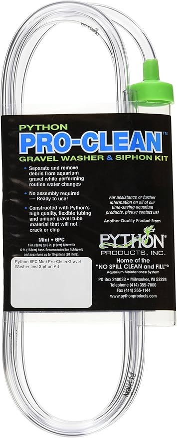 Python Pro Clean-Mini 1" x 6" Tube with 6 ft. Hose Python