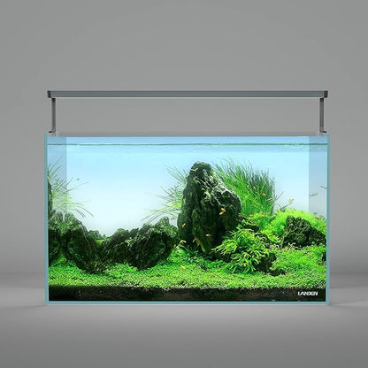 LANDEN AQUABRITE 60 LED Aquarium Light RGB+W for 23.62in (60cm) Rimless Freshwater Fish Tanks - Full Spectrum Lighting with Adjustable Brightness with Controller Landen