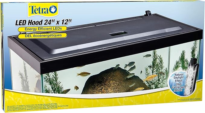 Tetra LED Aquarium Hood, Low Profile, Energy Efficient Hood With Lighting Tetra