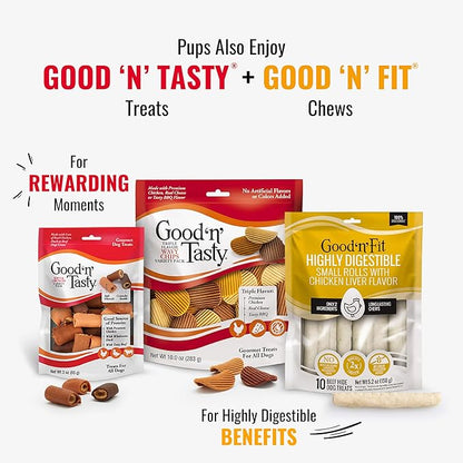 Good'n'Fun Triple Flavor Kabobs 48 Ounce, Rawhide Snack for All Dogs - PAWPICO