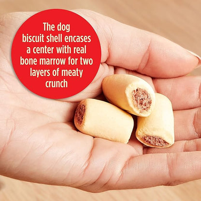 Milk-Bone MaroSnacks Dog Treats, Beef, 15 Ounce (Pack of 6) with Real Bone Marrow and Calcium - PAWPICO