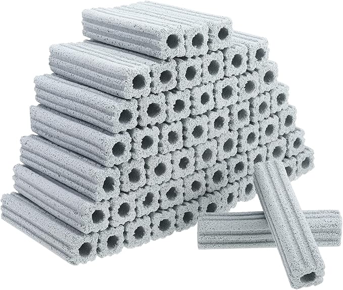 Ceramic Bio Filter Media for Aquarium Sump Canister Pond Fish Tank, Vast Surface Area (6.2" Length / 56pcs) RealPlus
