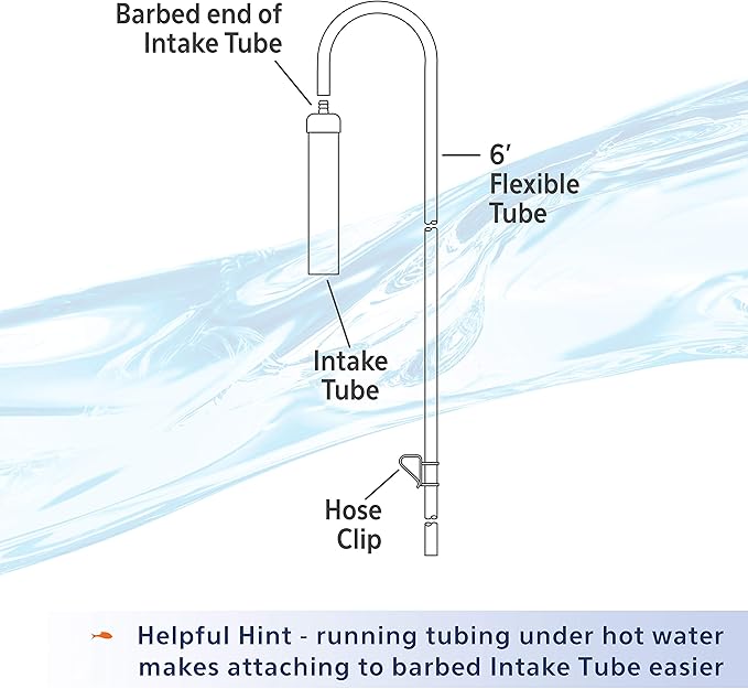 Aqueon Aquarium Siphon Vacuum Gravel Cleaner Mini - 5 Inches Aqueon