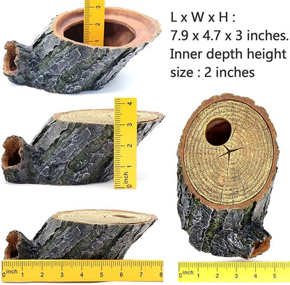 Snake Hide and Basking Tree Roots Cave for Terrariums, Available for Climbing and Hiding Spots for Reptiles, Amphibians, and Small Animals, Corn Snake, Green Snake and Small Gecko relaqcc