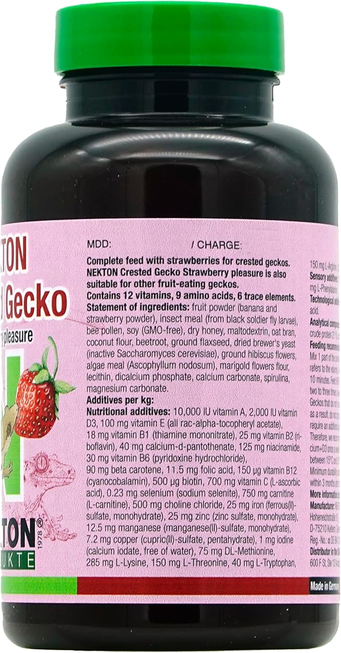 Nekton Crested Gecko Strawberry Pleasure 100g (3.53oz) NEKTON