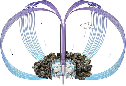 biOrb Flow 30 Acrylic 8-Gallon Aquarium with White LED Lights Modern Tank for Tabletop Display, White biOrb