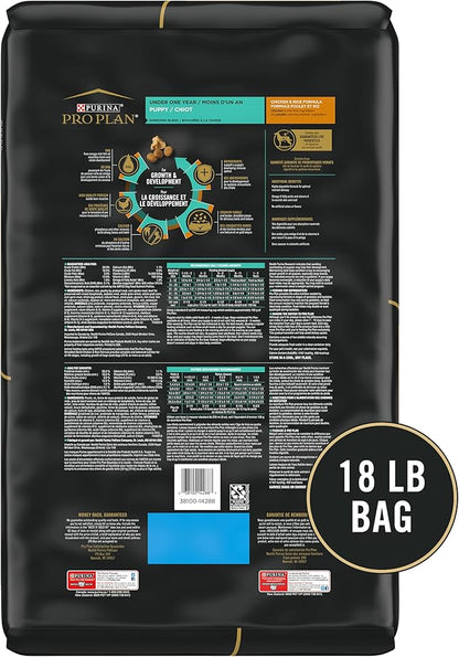Purina Pro Plan High Protein Puppy Food Shredded Blend Chicken & Rice Formula - 18 lb. Bag - PAWPICO