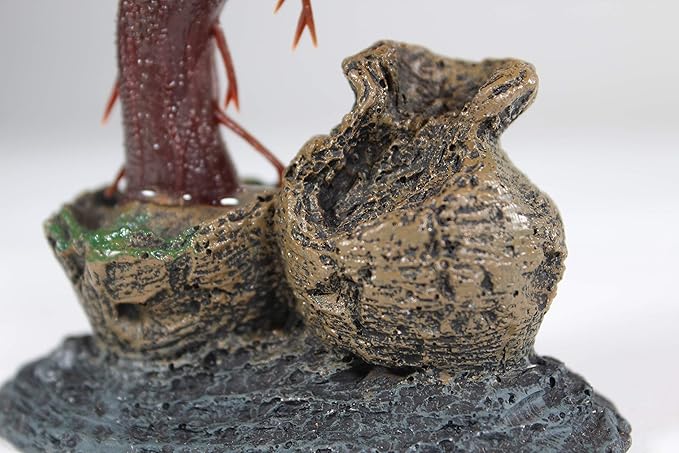 Penn-PLAX Deco-Replicas Bonsai Tree Aquarium Decoration – Orange – Safe for Freshwater and Saltwater Fish Tanks – 8” Height Penn-Plax