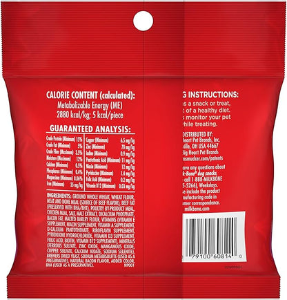 Milk-Bone Mini's Flavor Snacks Dog Treats, 2.5 Ounce (Pack of 20), Perfect for Walks, Travel Size, Party Favor - PAWPICO