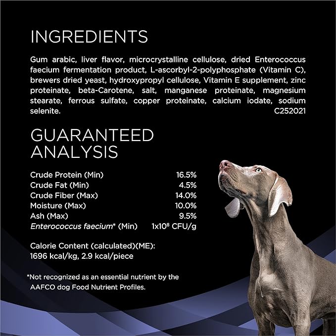 Purina Pro Plan Veterinary Supplements FortiFlora Chewable Dog Probiotic Supplement Tablets - 45 ct. Canister ProPlanVeterinaryDiets
