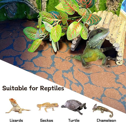 BNOSDM Reptile Carpet Pet Desert Mat Terrarium Liner Bedding Mats Reversible Substrate for Lizard Gecko Tortoise Snake Chameleon Bearded Dragon 39.3x19.6IN BNOSDM