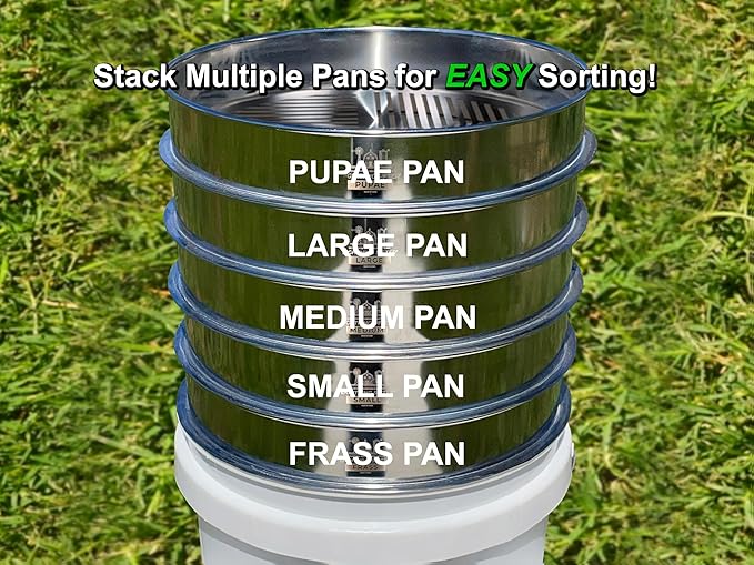 MFS' D-11 Lightning Sifter Small Mealworm Sifting Pan (2nd Gen) MealwormFarmingSolutions