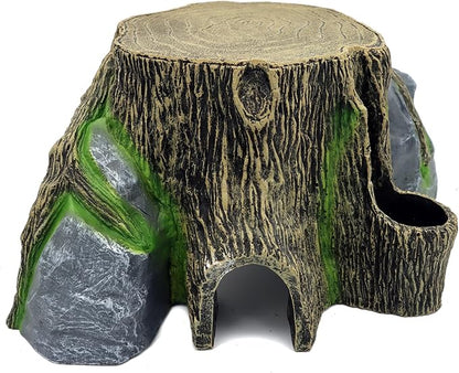 JIHAQUA Extra X Large Resin Reptile Tank Hideouts Cave Habitat Decor for Leopard Gecko Tank Accessories JIHAQUA