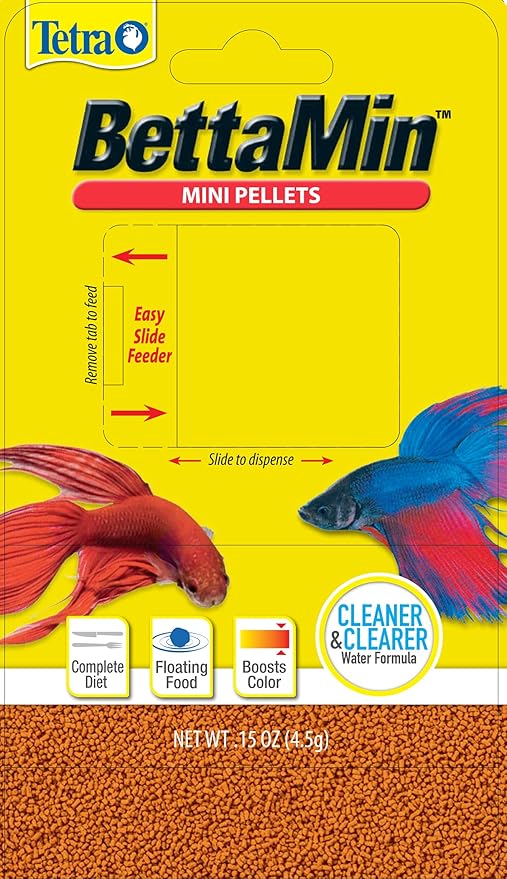 TetraBetta Floating Mini Pellets (1 Bag), 0.15 oz (77023) (Pack of 2) Tetra