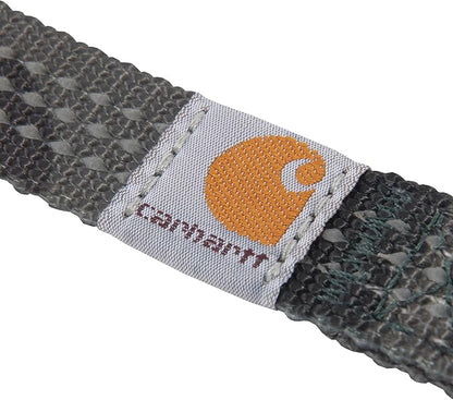 Carhartt Pet Durable Nylon Webbing Leashes for Dogs, Reflective Stitching for Visibility, Duck Camo Tarmac, Small Carhartt