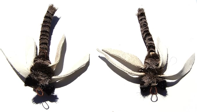 Dragonfly Refill/Attachment Cat Toy - Natural Buffalo/Deer: Fits Wildcat and Popular Bird and Mouse Type Wands/Poles - PAWPICO