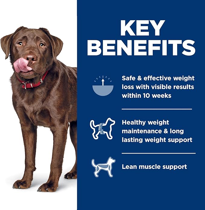 Hill's Science Diet Perfect Weight, Adult 1-5, Large Breed Weight Management Support, Dry Dog Food, Chicken Recipe, 25 lb Bag - PAWPICO