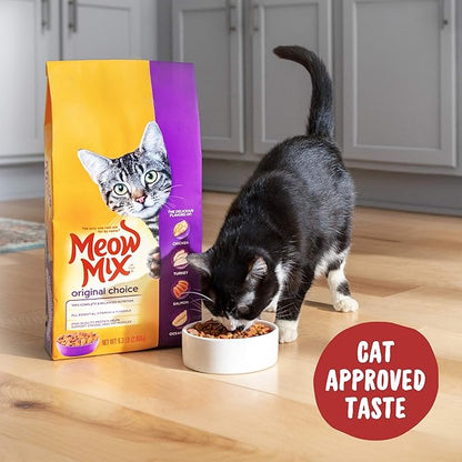 Meow Mix Original Choice Dry Cat Food, 6.3 Pound Bag (Pack of 2) MeowMix