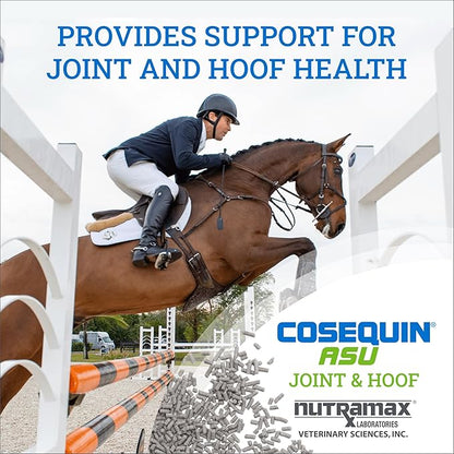 Nutramax Laboratories Cosequin ASU Joint & Hoof Pellets Joint Health Supplement for Horses - Pellets with Glucosamine, Chondroitin, MSM, and Biotin, 1200 Grams NutramaxLaboratories