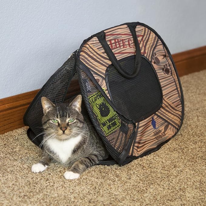SportPet Designs Pop Open Cat Carrier (Pattern) - PAWPICO