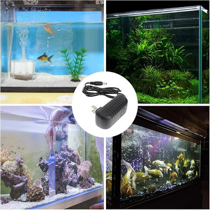 UEETEK LED Power Adapter AC110-240V DC12V 1A Switching Power Supply Converter for Aquarium Fish Tank Light (US Plug) UEETEK