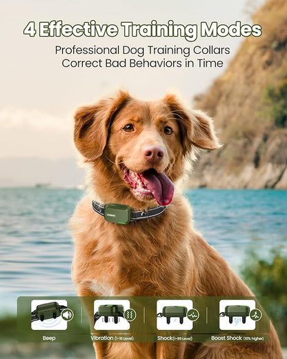 Jugbow Dog Shock Collar 2 Dogs - 3300FT Dog Training Collar with Remote, IPX7 Waterproof E Collar for Dogs Training Rechargeable Collars for Large Medium Small Dogs (10-120lbs) FollowJugbowtoGetSurprise