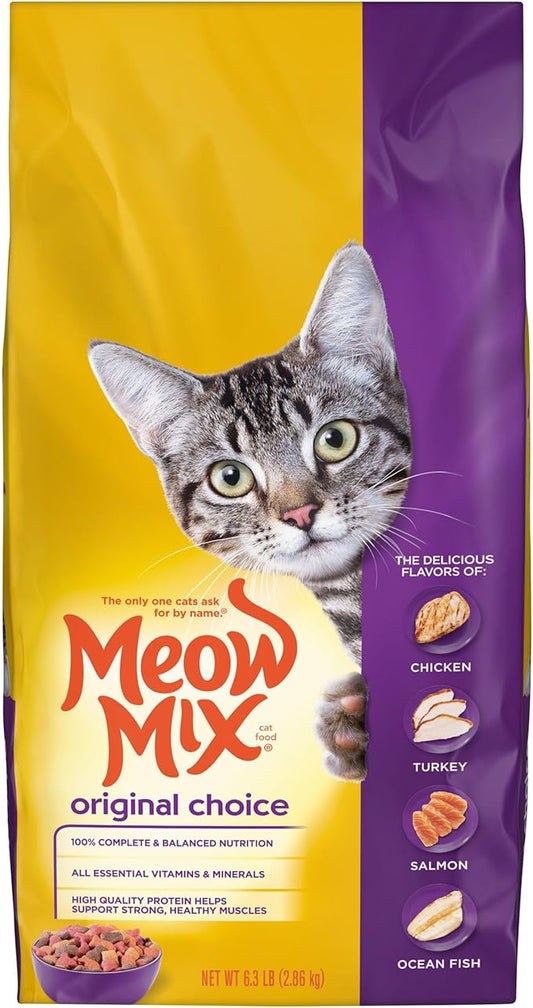 Meow Mix Original Choice Dry Cat Food, 6.3 Pound Bag MeowMix