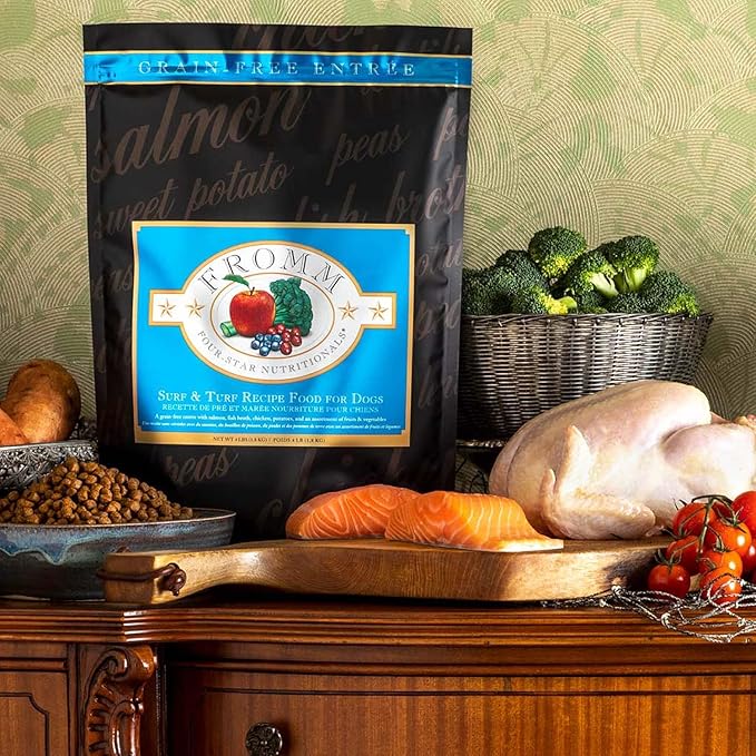 Fromm Four Star Surf and Turf Dog Food, 4-Pound Bag - PAWPICO