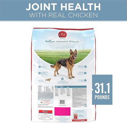 Purina ONE Plus Joint Health Formula Natural With Added Vitamins, Minerals and Nutrients Dry Dog Food - 31.1 lb. Bag - PAWPICO