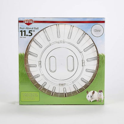 Kaytee 11.5" Clear Run-About Exercise Ball For Pet Rats & Chinchillas Kaytee