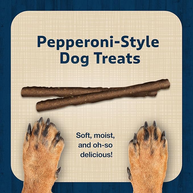 Blue Buffalo Stix Pepperoni-Style Dog Treats Made with Natural Ingredients, Chicken Recipe, 13-oz Bag - PAWPICO