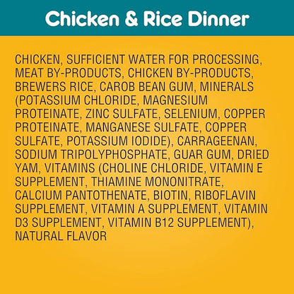 PEDIGREE Adult Canned Wet Dog Food Chopped Ground Dinner Chicken & Rice Flavor, (12) 13.2 oz. Cans - PAWPICO