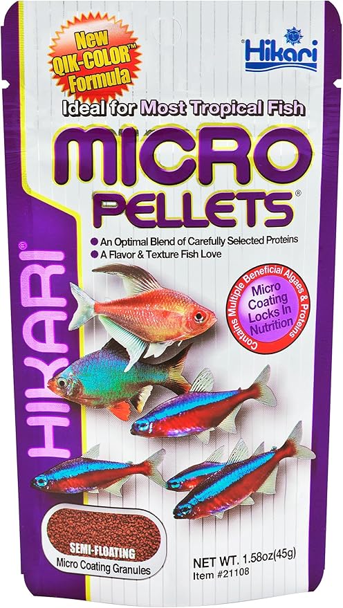 Hikari Usa Inc AHK21108 fish tropical Micropellets 1.58-Ounce Hikari