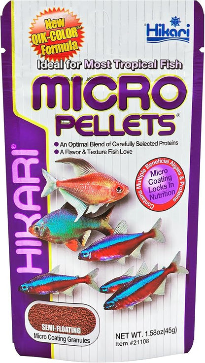 Hikari Usa Inc AHK21108 fish tropical Micropellets 1.58-Ounce Hikari