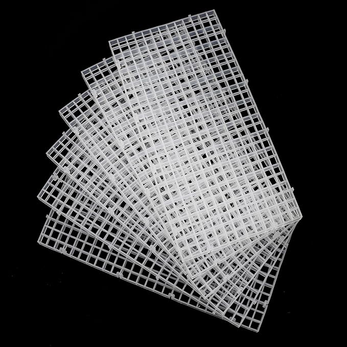 ALEGI Aquarium Fish Tank Divider Plastic Egg Crate Aquarium Filter Bottom Tray Plastic Grid (S 6pcs) ALEGIAquarium