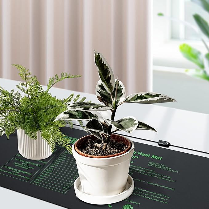 iPower Seedling Heat Mat for Plants with Dual Digital Temperature Controller, MET Certified Heating Pad, 48" x 20.75", Black iPower