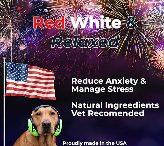 Calm & Relax Soft Chew Supplements for Dogs - Reduce Stress & Anxiety, Behavioral Support, Promote Rest & Relaxation for Active Dogs Dogletics