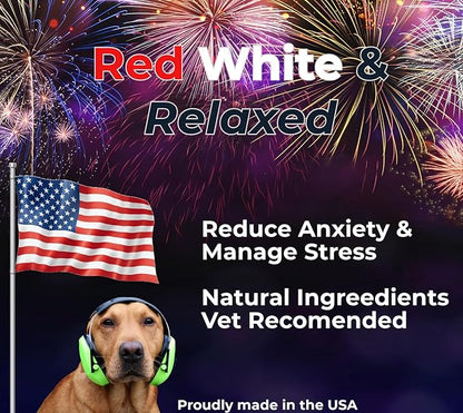 Calm & Relax Soft Chew Supplements for Dogs - Reduce Stress & Anxiety, Behavioral Support, Promote Rest & Relaxation for Active Dogs Dogletics